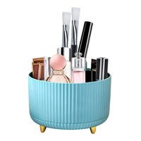 13 x Brand New KERANEET 360 Rotating Brush Organizer 5 Compartments Cosmetic Makeup Organizer Multifunctional Storage for Room Decor Bedroom Bathroom Dressing Table - Blue - RRP €265.2