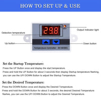 1 x RAW Customer Returns ARCELI Temperature Controller Digital LCD Display Microcomputer Thermal Controller Thermocouple Thermostat 12 V, 10 A  - RRP €9.25