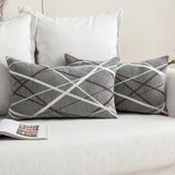 1 x RAW Customer Returns MIULEE Cushion Cover Decorative Chenille Cozy Modern Throw Pillows Cushion Covers Pillow Case Couch Cushion Decorative Pillow Sofa Cushion Pillow For Sofa Living Room Bedroom Set of 2 40 x 60 cm Light Gray - RRP €23.74