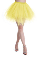 1 x RAW Customer Returns Dressystar Women s Short Tulle Skirt Petticoats Underskirt Rockabilly Tutu Tulle Dance Dress Ballet Skirt Yellow M - RRP €20.16