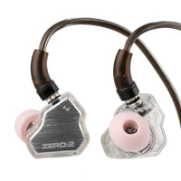 1 x RAW Customer Returns LINSOUL 7Hz x Crinacle Zero 2 In-Ear Monitor, Upgraded 10mm Dynamic Driver IEM, Wired Earbuds, Gaming Earbuds, with OFC IEM Cable for Musicians Silver  - RRP €27.53