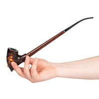 1 x RAW Customer Returns Dr. Watson - 33cm Extra Long Churchwarden Wooden Tobacco Pipe, Tolkien s LOTR Hobbit Style Gandalf  - RRP €65.45