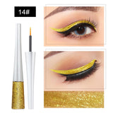 1 x Brand New Colors Glitter Liquid Eyeliner,Diamond Shimmer Eyeliner,Liquid Glitter Eyeliner,Long Lasting Glitter Eyeshadow,Waterproof Eyeliner Set,Liquid Eyeshadow,Yellow,5g - RRP €15.6