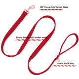 5 x Brand New DOGWONG Dog Leash Red Pet Leash for Girls or Boys, Comfortable Adjustable Dog Leash for Small Medium Dogs - RRP €85.0