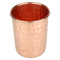 1 x RAW Customer Returns Zap Impex Drinking Vessels Hammered Copper Glass Pure Copper Tumbler Ayurvedic Healing Set of 4, 250 ml - RRP €24.99