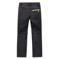 1 x RAW Customer Returns LANBAOSI children s softshell trousers with reflector, fleece inner trousers for boys, girls, windproof, waterproof, warm outdoor trousers, ski trousers in winter - RRP €36.29