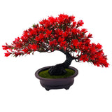 1 x RAW Customer Returns Fycooler artificial bonsai lifelike artificial plant artificial tree bonsai cedar pine podocarpus plastic plant artificial plant with artificial moss planter in black for bathroom decoration desktop office windowsill - RRP €15.1