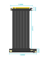 1 x RAW Customer Returns GLOTRENDS PCIe 3.0 X16 GPU Riser Cable Length 200mm, Female 90 Degree Angle, Compatible with Gen 3 GPUs, such as GTX1080, RTX2060, RTX2070, RTX2080, RTX2080Ti, etc. PCIE30-20-90  - RRP €19.99