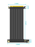 1 x RAW Customer Returns GLOTRENDS 300mm PCIe 3.0 X16 Riser Cable, Female 90 Degree Right Angle, Compatible with Gen 3 GPUs, Such as GTX1080, RTX2060, RTX2070, RTX2080, RTX2080Ti, etc. PCIE30-X16-300MM-1890D  - RRP €25.99