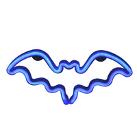 1 x Brand New Neon Bat Sign, Neon Halloween, LED Neon Lights, Halloween Decoration, LED Sign for Wall Decor, Bat Lamp, Battery Powered Blue - RRP €22.8