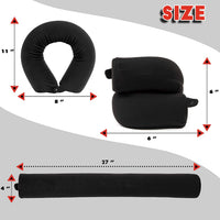 1 x RAW Customer Returns EPROICKS travel pillow airplane, can bend neck support pillow, travel neck pillow memory foam for neck, chin, waist, knee, head support, suitable for buses, trains, bed, office gray  - RRP €21.16