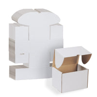 1 x RAW Customer Returns RLAVBL 25 pieces white shipping boxes measuring 15.3 x 10.2 x 10.2 cm for shipping small items, toys and small gifts - RRP €23.99