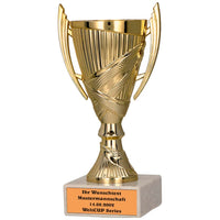 1 x RAW Customer Returns Larius Winner Cup - Football Honor Trophy Gift with Desired Text without Desired Text, Gold  - RRP €11.9