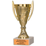 1 x RAW Customer Returns Larius Winner Cup - Football Honor Trophy Gift with Desired Text without Desired Text, Gold  - RRP €11.9