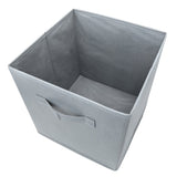 1 x RAW Customer Returns EZOWare Pack of 6 Foldable Fabric Storage Cubes, Container with Handle for Children s Bedroom or Playroom Toys Clothes, 26.7 x 26.7 x 27.8 cm Colour Gray - RRP €23.45