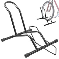 1 x RAW Customer Returns MaxAwe Freestanding Bicycle Parking Stand, Bicycle Stand Bicycle Holder Mounting Bicycle Bike Stand, for all Bicycles 16 -29 Mountain Bike Road Bike MTB Black - RRP €33.26