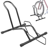 1 x RAW Customer Returns MaxAwe Freestanding Bicycle Parking Stand, Bicycle Stand Bicycle Holder Mounting Bicycle Bike Stand, for all Bicycles 16 -29 Mountain Bike Road Bike MTB Black - RRP €33.26