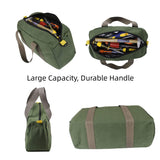 5 x Brand New 16 Inch Wide Mouth Tool Bag, Canvas Tool Storage Bag, Tool Bag for Electricians, Organizer Bag for Power Tools, Tool Bags for Men 16 Inch  - RRP €66.0