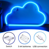 1 x RAW Customer Returns NELUX 3-pack lightning, planet and cloud - LED neon sign wall decoration gaming, neon sign children s room gamer, neon sign light room, neon light wall lamp LED wall decoration, bar. USB or batteries - RRP €29.99