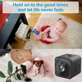 1 x RAW Customer Returns LySuyeo Mini Camera, Full HD Surveillance Camera 1080P WiFi Camera with Motion Detection Night Vision, Surveillance Camera with Battery Power Suitable for Families Used - RRP €30.24