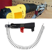 1 x RAW Customer Returns Adapter Screw Gun, Automatic Chain Nail Gun, Electric Drill Screw Tightening Equipment Gypsum Board Woodworking Tool, Adapter Screw Gun - RRP €27.6