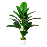 1 x RAW Customer Returns AIVORIUY Artificial Plants Large Artificial Plant in Pot Plastic Artificial Palm Trees Fake Plant Decoration for Indoor Plants Living Room Bedroom Office Housewarming Gift 80cm Green Bird of Paradise  - RRP €24.99