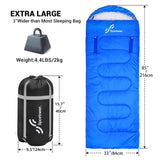 1 x RAW Customer Returns Sleeping Bag, Sportneer Pull On Blanket Sleeping Bags 220x84cm Portable 4 Seasons Zippered Sleeping Bag for Arms and Feet for Adults Camping Hiking Travel Blue - RRP €40.33