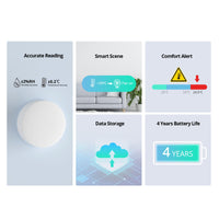 1 x RAW Customer Returns SONOFF SNZB-02P Temperature Humidity Sensor, Zigbee Wireless Switch, Compatible with Smartthings IFTTT, 2 Pack - RRP €34.36