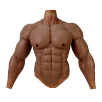 1 x RAW Customer Returns SMITIZEN Silicone Muscle Suit Men s Chest Upper Body with Arms Realistic Male Muscle Costume Cosplay Halloween Carnival Natural  - RRP €553.61