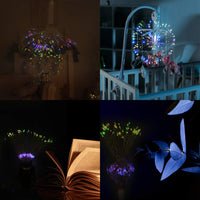 1 x RAW Customer Returns Firework fairy lights, multi-coloured, firework Christmas decoration light, 4 pieces, 120 LEDs with 8 modes, LED firework battery operated for Christmas, New Year s Eve decoration - RRP €25.56