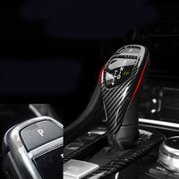 1 x RAW Customer Returns TZYSZDB Carbon Fiber Automatic Gear Shift Knob Gear Lever Cover Gear Head Frame Gear Lever Cover for BMW 3 Series F30 F10 F20 - RRP €25.99