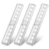 1 x RAW Customer Returns OxyLED LED Cabinet Lights with Sensor, LED Cabinet Lights with Sensor 3 Pieces Indoor Light with Motion Sensor 6000K Battery Auto ON OFF Kitchen Light Lamp for Stairs Corridor Garage - RRP €19.67