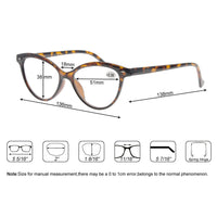 1 x RAW Customer Returns MODFANS Reading Glasses Women 1.0 4 Pack Plastic Glasses Frame with Spring Hinge, Super Reading Aid, Cateye Women s Reading Glasses - RRP €18.42