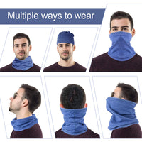 2 x RAW Customer Returns HEGCOIIE 2 Pack Women Men Winter Loop Scarf Soft Fleece Neck Warmer Windproof Ski Mask Tube Scarf Warmer for Skiing Running Cycling - RRP €25.6