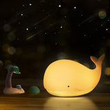 1 x RAW Customer Returns LUNSY Night Light for Children Cute Whale Night Light Silicone LED Nightlight Child with Touch Switch Portable for Baby Room, Bedroom, Living Room, Gift - RRP €19.08