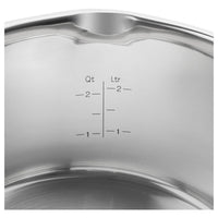 1 x RAW Customer Returns ZWILLING TrueFlow cooking pot set, 5 pieces, with pouring function, suitable for induction, stainless steel, silver - RRP €153.67