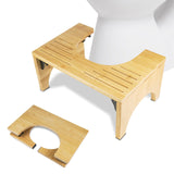 1 x RAW Customer Returns congumi toilet stool for adults made of bamboo - foldable wooden toilet stool - easy to store Fights hemorrhoids, constipation, flatulence - toilet stool for adults - RRP €30.24