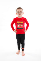 1 x RAW Customer Returns Disney Cars pajamas Lightning Mcqueen pajamas for boys Pyjamas children slim fit red 104 - RRP €19.99