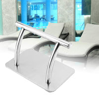 1 x RAW Customer Returns Footrest Hairdresser Salon, Stainless Steel Footrest Mobile Foot Pedal Footrest Hairdressers Barber Chair Salon Equipment Footrest, For Barbershop Salon Pedicure Chair Silver For Beauty Spa Nail Massage - RRP €41.69