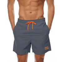 1 x RAW Customer Returns Ougelebo men s swimming trunks, men s short shorts, quick-drying men s swimming shorts, men s board shorts, beach shorts, gray XXL - RRP €27.99