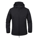 1 x RAW Customer Returns Tansozer Men s Winter Jacket Waterproof Windproof Warm Fleece Lined Windbreaker Functional Jacket Hiking Outdoor Jacket with Hood Black XL - RRP €40.33