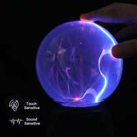 1 x RAW Customer Returns Toolight Plasma Ball 5 Inch, Touch Sensitive and Sound Sensitive Magic Plasma Ball, Flashing Educational Toy Physics Flash Light Plasma Lamp Sphere Light Effects - RRP €19.66