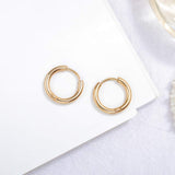 1 x RAW Customer Returns 5 pairs of stainless steel gold earrings for men and women, men s hoop earrings, men s gold earrings, women s gold earrings, men s women s hoop earrings, gold hoop earrings small set titanium 8MM-16MM - RRP €12.49