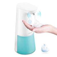 1 x RAW Customer Returns Electric Soap Dispenser Automatic Soap Dispenser USB Charging Rechargeable Soap Dispenser Foam Set with Infrared Sensor for Kitchen Bathroom White  - RRP €29.12