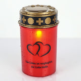 1 x RAW Customer Returns Eldnacele Red Flickering LED Grave Candles with 6 Hour Timer, Battery Operated, Waterproof Flameless Grave Light Memorial Candle 2 Pack  - RRP €19.99