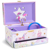 1 x RAW Customer Returns Jewelkeeper - Musical jewelry box for girls with pull-out drawer, forest design - music box with The Twinkle Twinkle Little Stars song, ideal animal gifts for girls - RRP €12.59