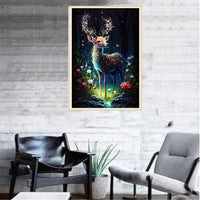 2 x Brand New Diamond Painting Set, Diamond Painting Set, Rhinestone Embroidery Painting, Painting Kit for Adults, Kids, Home Decor, Wall Decor - Deer A - RRP €38.4