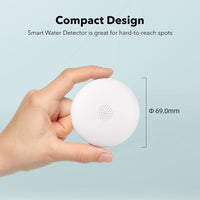 1 x RAW Customer Returns HBN WLAN water detector set of 2 smart water alarm WiFi water sensor water monitor battery operated with 75dB volume for washing machine, bathroom, kitchen, basement etc. - RRP €31.75