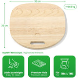 1 x RAW Customer Returns Siegvoll sliding board for Thermomix TM6 TM5 made of wood, glider effortless moving rolling board, accessories for Thermomix TM6 TM5 - RRP €31.99