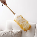 1 x RAW Customer Returns SparY Lambskin Feather Duster, Microfiber Lambskin Feather Duster, 51.5cm Feather Duster with Ergonomic Wooden Handle, for Home and Professional Cleaning, Furniture Cleaning - RRP €14.99